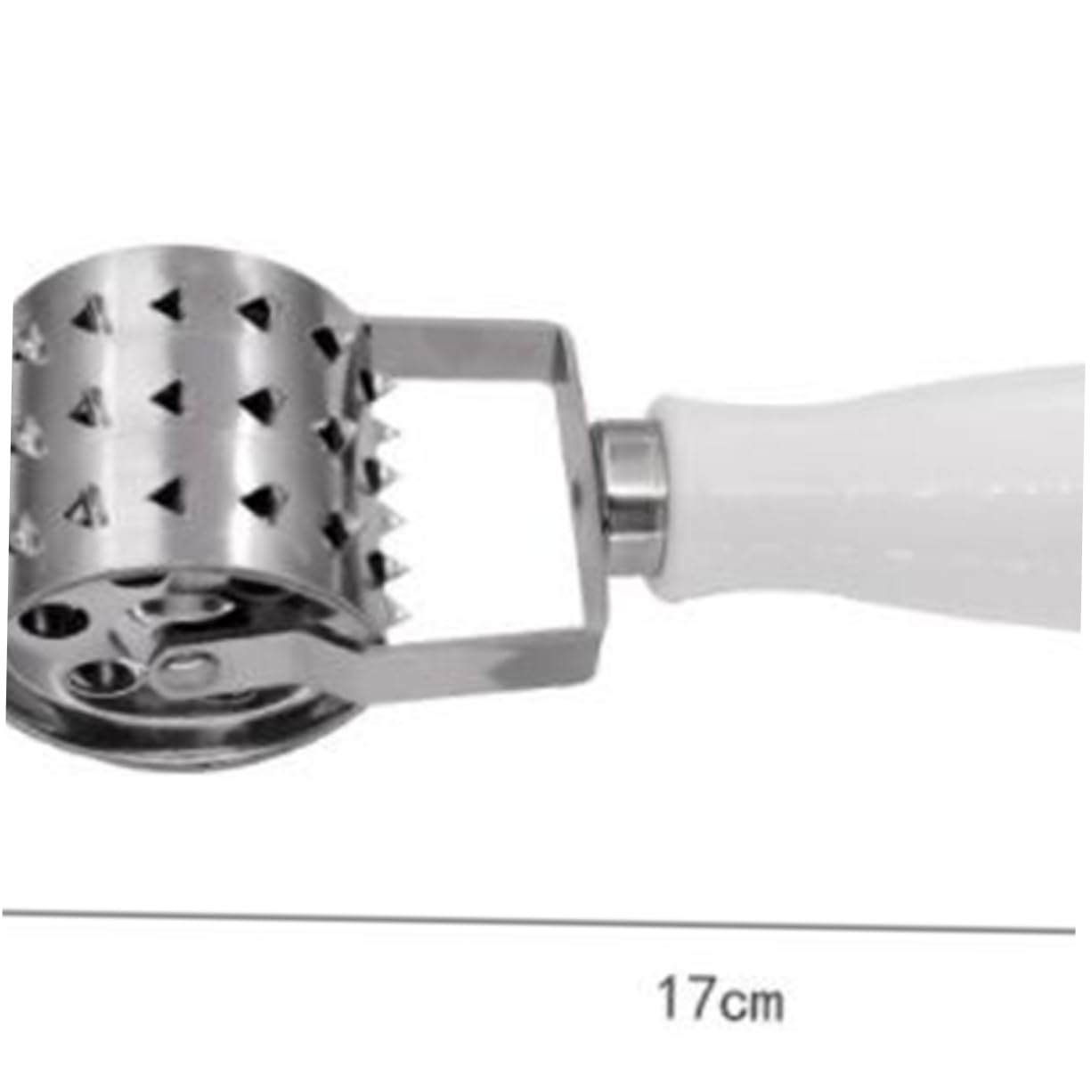 OUNONA Roll Stainless Steel Meat Maker Tenderizer with Comfort Grip Handle Efficient Steak Loosening Machine for Poultry Beef and Pork Kitchen Essential for Home Chefs with Weak Hands