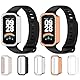 LOKEKE Kompatibel mit Xiaomi Band 9 Active Schutzhülle, PC-Schutzhülle, kompatibel mit Xiaomi Band 9 Active/Redmi Band 3 (PC, schwarz)