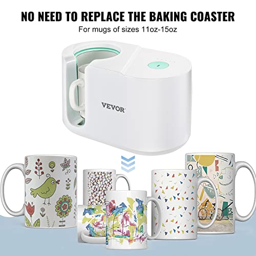 Vevor Mug Press Machine, Automatic Mug Heat Press For Sublimation 11-15Oz, Coffee Cup Transfer Printing, Diy Presents Gifts White #TOP3