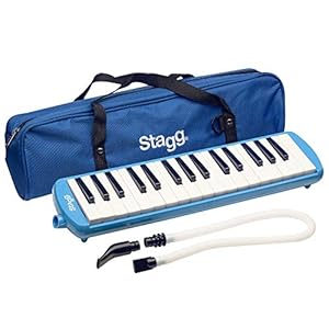 Stagg MELOSTA32BL 32 Note Melodica met koffer – Blauw, eén maat