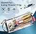 Rough Enough Clear Makeup Toiletry Bag for Traveling Mens Shaving Kit Bag Toothbrush Travel Case for Women Handle