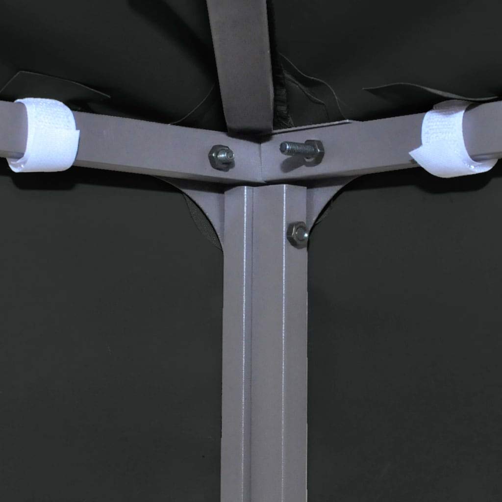 FAMIROSA 2-Tier Gazebo Top Cover 310 g/m² 9.8'x9.8' Black