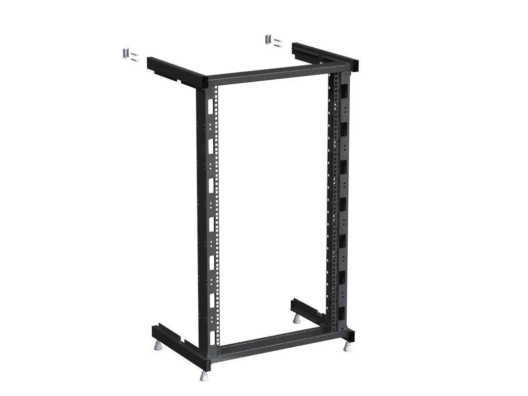 12U aperto 19" (482.6mm) rack di rete a parete - 400 mm profondità-Nero - 482.6mm (19 Pollici) armadio a parete - armadio server - rack a parete