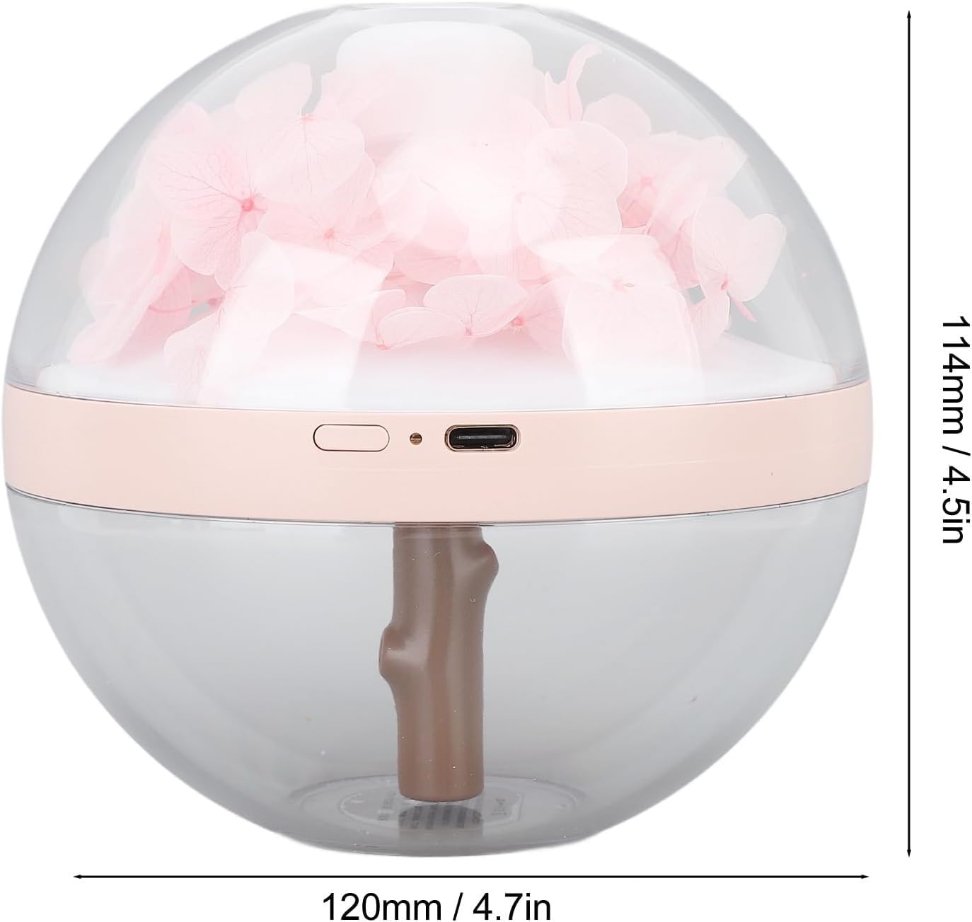 per Uso Domestico Mini diffusore di Oli Essenziali a LED con umidificatore di aromi Fiore eterno Rosa Umidificatore Mini diffusore di Oli Essenziali a LED, 270 ml