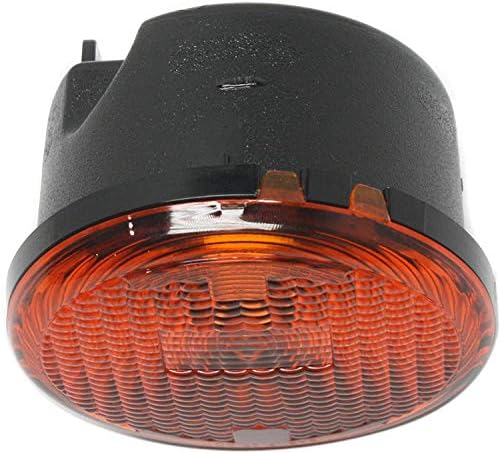 Go-Parts - Signal Light for Jeep Wrangler (JK) 2007-2013, Right (Passenger) Side Parking Light, Includes Lens and Housing, Replacement 2008 2009 2010 2011 2012