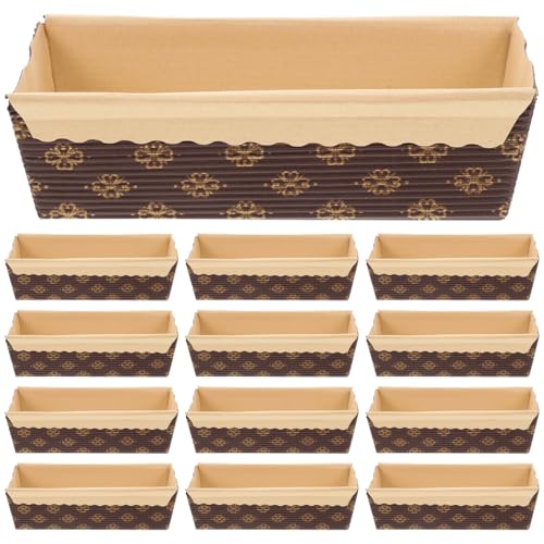 Uonlytech 25 pièces Moules Cake Jetables Papier Kraft Épais Résistant Haute Température pour Pâtisserie Cuisson Gâteau Barquettes Four Multifonctionnelles Maison