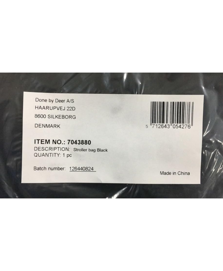 MORI Stroller Bag, Equipaje: Bolsa de Mensajero Unisex niños, Negro