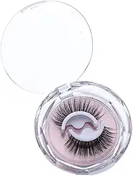 Cílios Postiços Adesivo Volume Natural Reutilizáveis Artesanais Macios Leves, Cilíos natural, tira longa e grossa, cruzada, reutilizável, leve, para trabalho, cílios para olhos grandes de maquiagem para casamento, 1 par (ZD01)