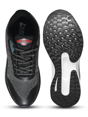 Image of ABROS Sports Shoes for Men's Upper Flyknit with TPU Sole Lace-Ups Comfortable Lightweight Shoes
