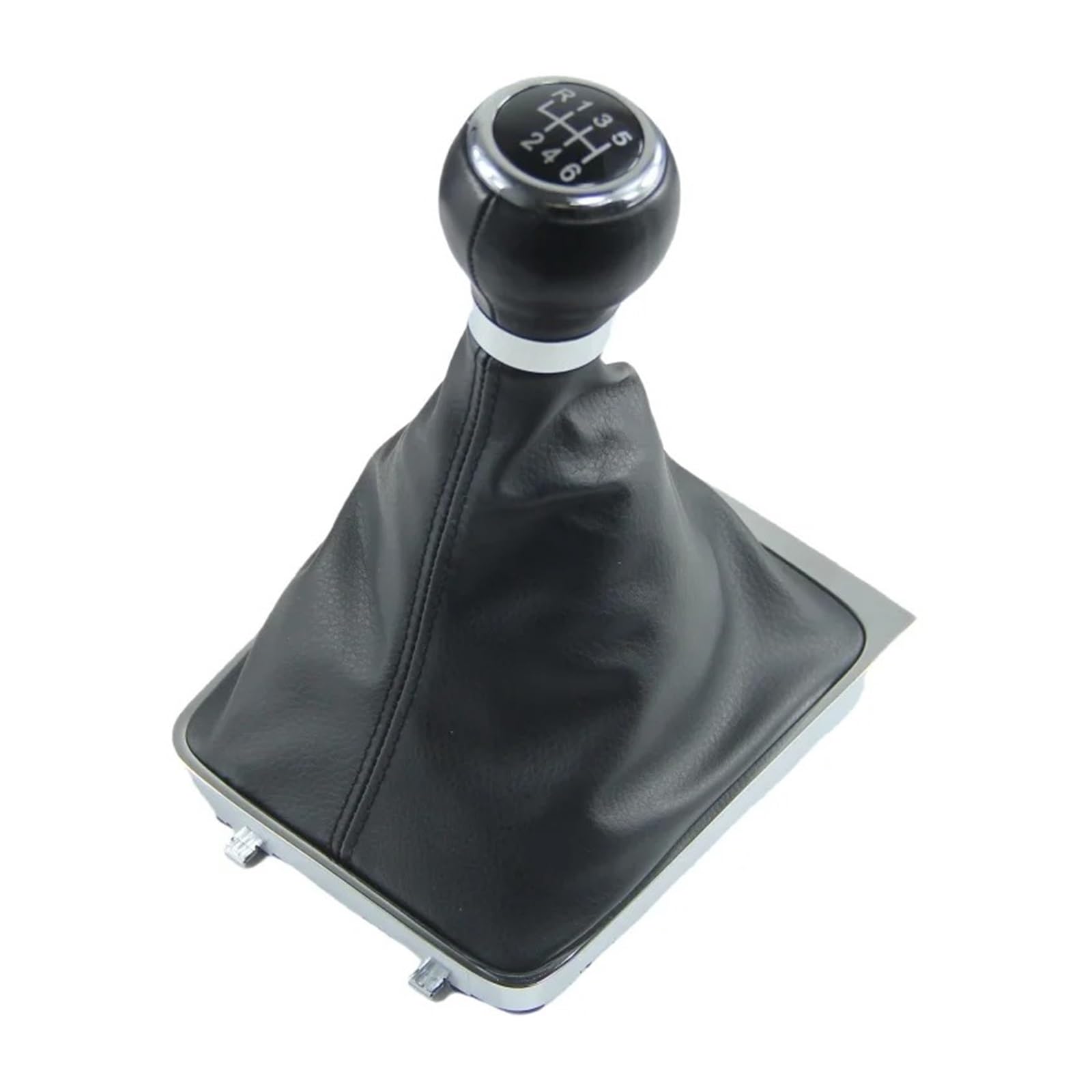 Qmtvfsrh B0077 Car Gear Shift Knob Manual 5/6 Speed Gear Shift Knob Gaiter Boot Collar For Vw For Passat B6 For Passat B7 2005-2015(B0077)