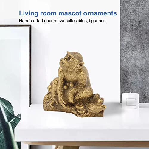 Estatua de Mono del Zodiaco Chino en Latón para Decoración miniatura 3