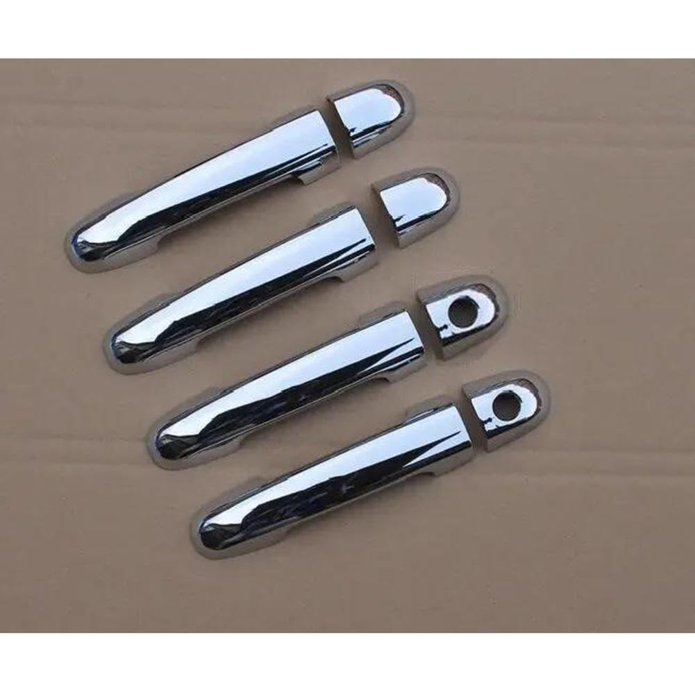 Chrome Carbon Black Car Door Handle Cover Bowl Trim Stickers, For KIA Soul 2010 2011 2012 2013
