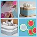 Caydo 7 Count Plastic Mesh Canvas Sheets Eye Mesh for Embroidery, Acrylic Yarn Crafting, Knit Crochet Projects and Make Dividers 10.5 x 13.5 Inch 4 Pieces