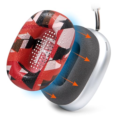 Ya en manzanajugosa.com: WC SweatZ MAX – Fundas Antisudor Patentadas Compatible con AirPods MAX 1 (No Compatible con AirPods MAX 2) de Wicked Cushions | Antisudor & Lavable | Protección Total | Prisma Rojo