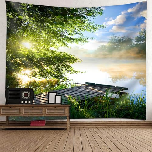 Tapisserie décoration murale grand format pour masquer un mur blanc