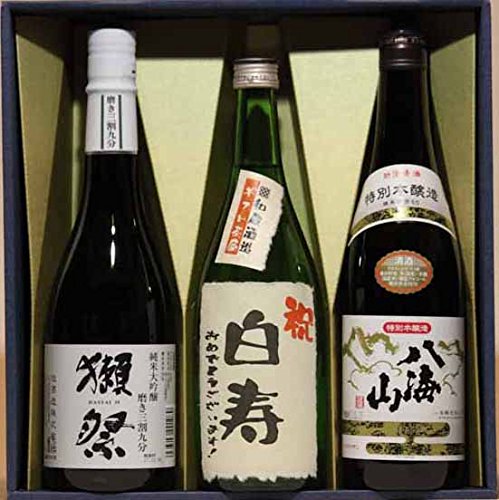 Amazon.co.jp: 祝白寿 お酒 ギフト 獺祭 39+八海山 本醸造+白寿