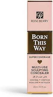 Rose Berry Born This Way Multi-Use Sculpting Concealer, Super Coverage, 20ml, Shade 02