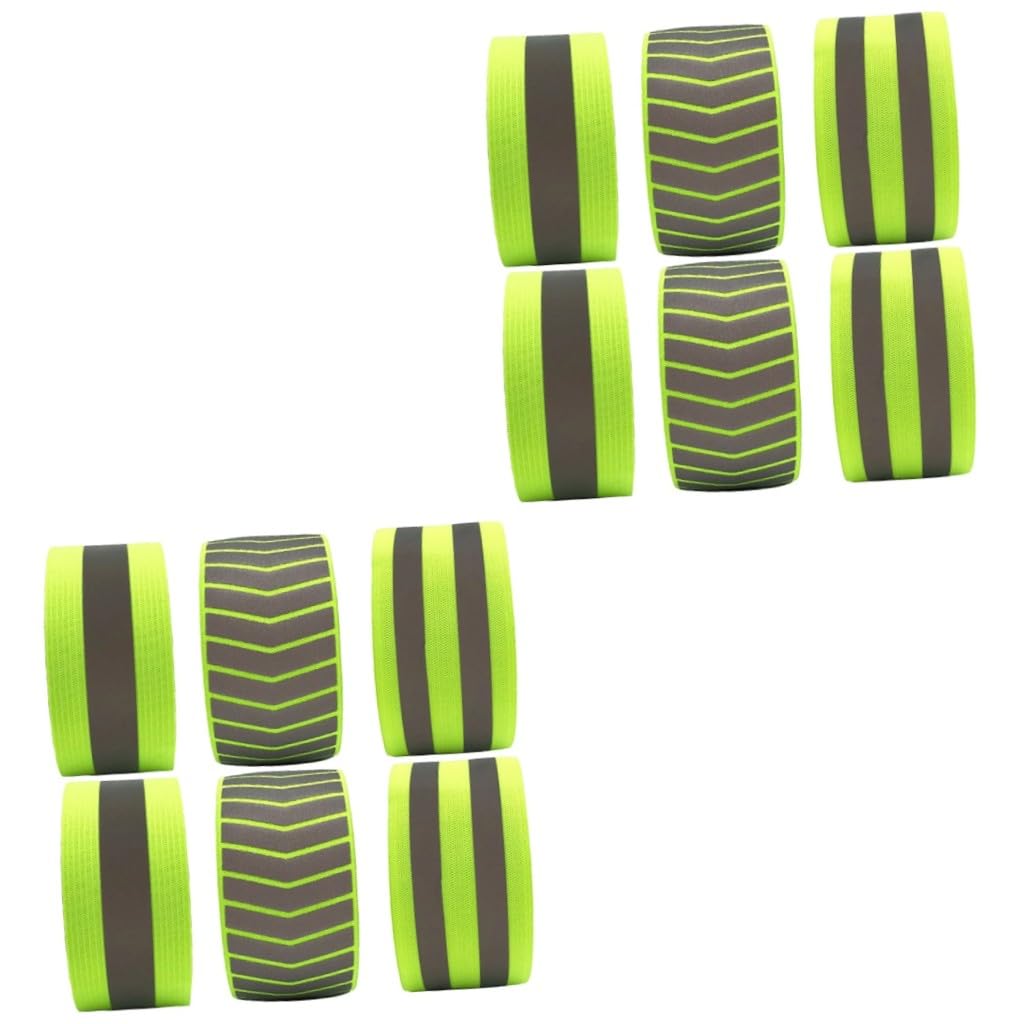 SUPVOX Muñequera Reflectante Brazalete Reflectante Fluorescente Led Batidor De Automatico Sin Manija Instante Pulseras Reflectantes Pulseras Fluorescentes Green