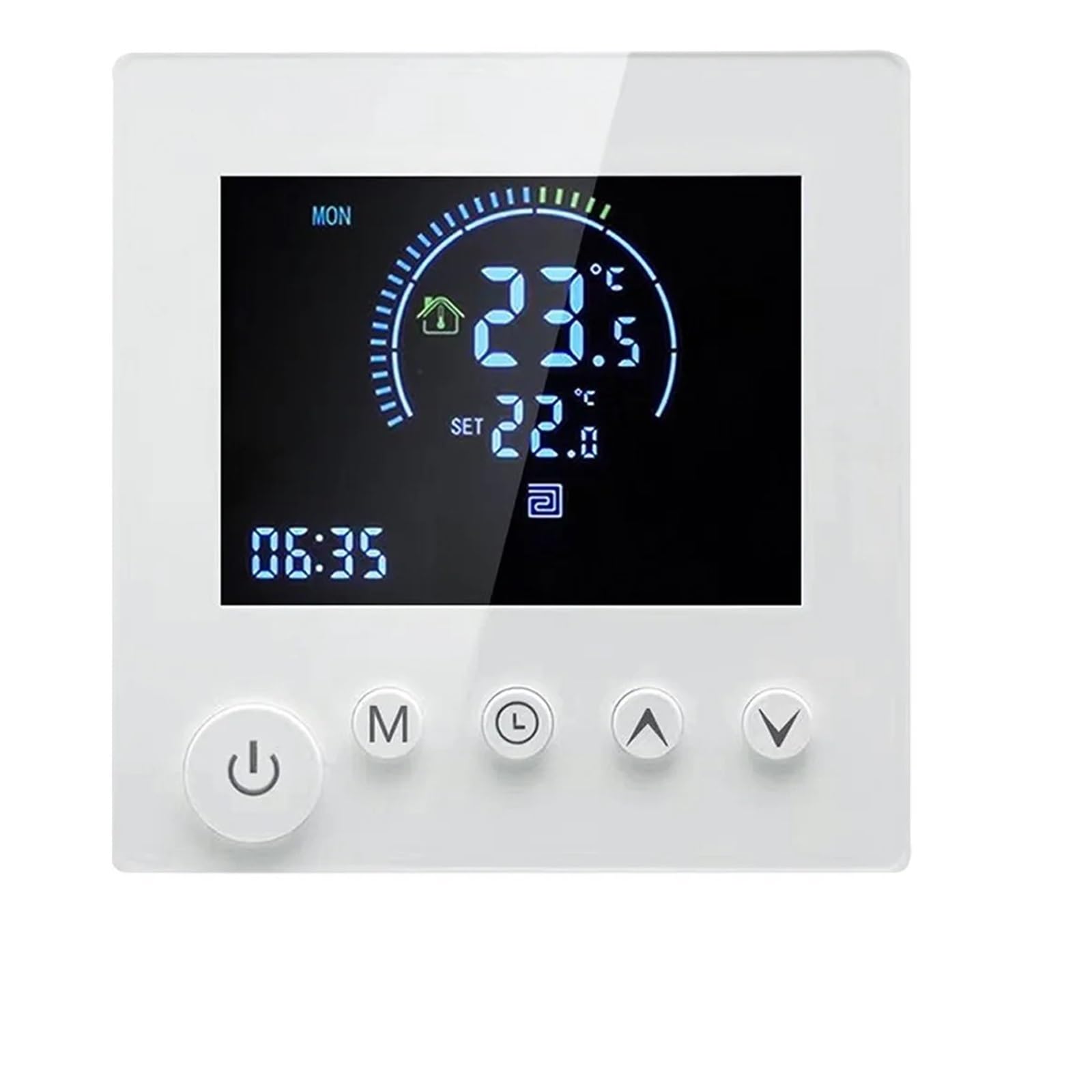 Temperature Controller, Smart Thermostat NTC Sensor LCD Touch Electric Water Heating Digital Thermoregulator Programmable Temperature Controller(Electric Heating)