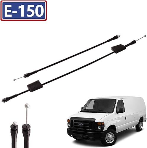 Miniatura 3 de Cable de liberación de pestillo de puerta lateral compatible con Ford E150 E250 E350 E450 E550 van Super Duty 1992-2014 Cable de repuesto para
