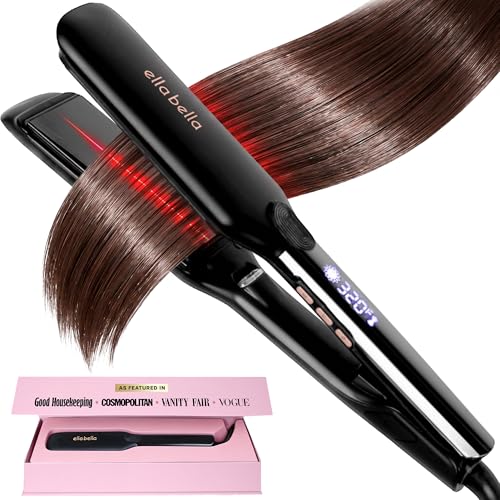 ELLA BELLA Titanium Hair Straightener with Infrared