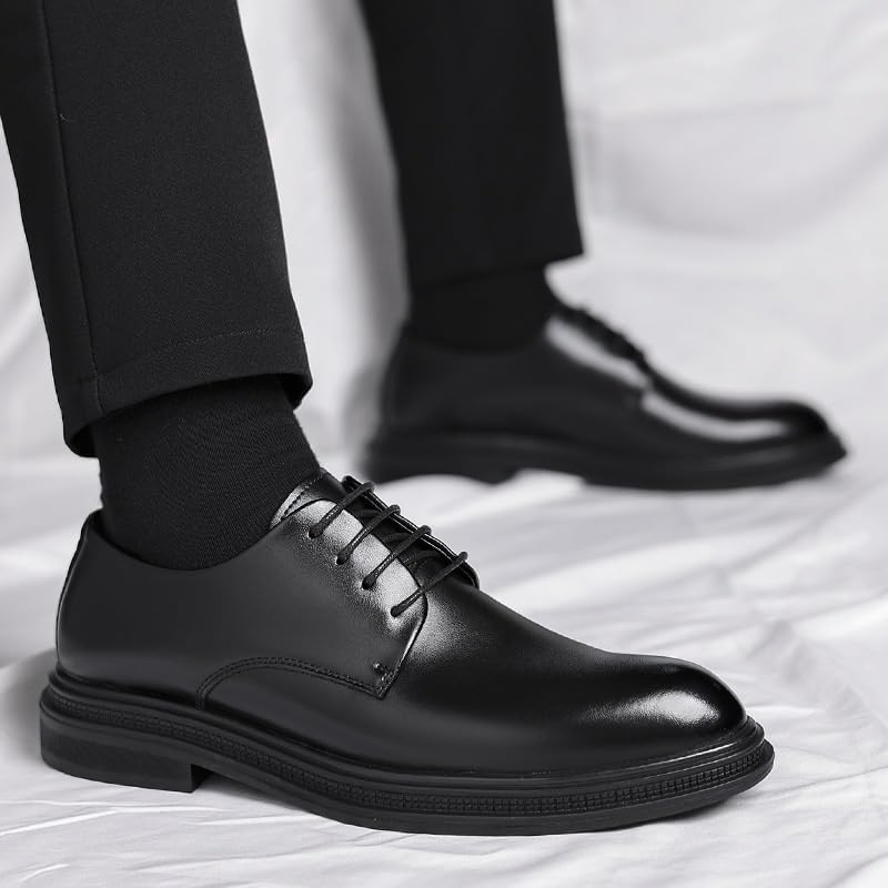 Men's Dress Business Casual Mens Classic Lace-Up Brogue Oxfords Shoes Modern Formal Leather Derby Shoes2