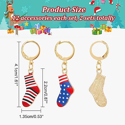 NBEADS 12 Pcs Socks Stitch Markers - Image 2