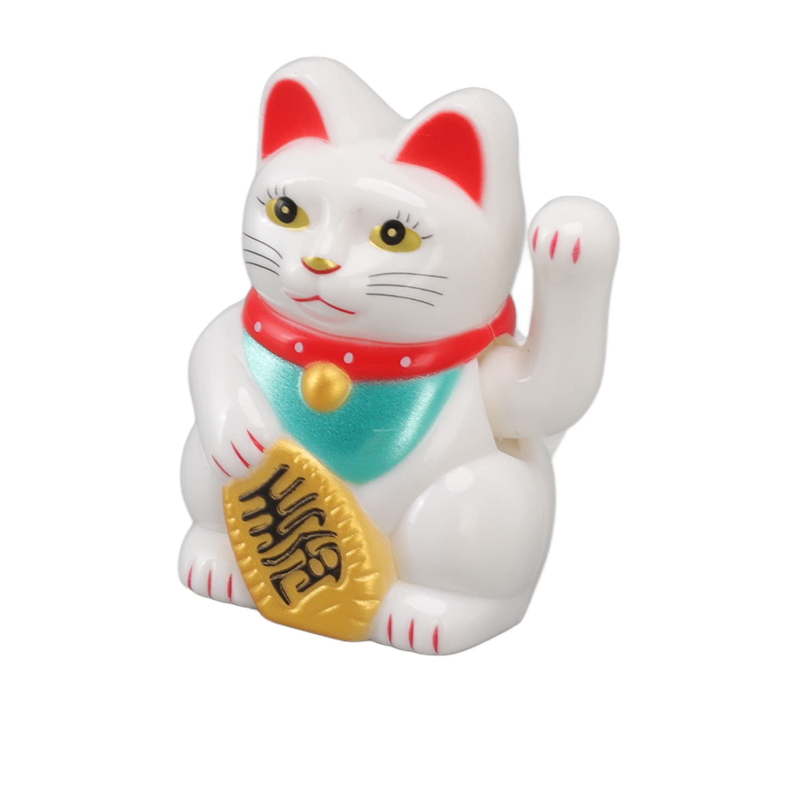Tefola Chat Porte-Bonheur Chinois Bras Agitant Solaire - Figurine Induction Lumière Voiture Maison