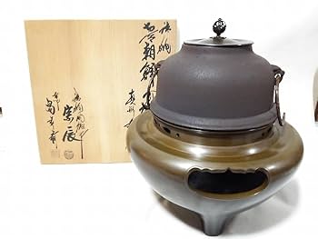 唐銅風炉師　一ノ瀬宗辰造　面取枇杷色　利休　唐銅風炉　美品　共箱　茶道具　送料込 茶道具 唐銅風炉師 一ノ瀬宗辰 面取風炉 唐銅風炉 共箱 - メルカリ