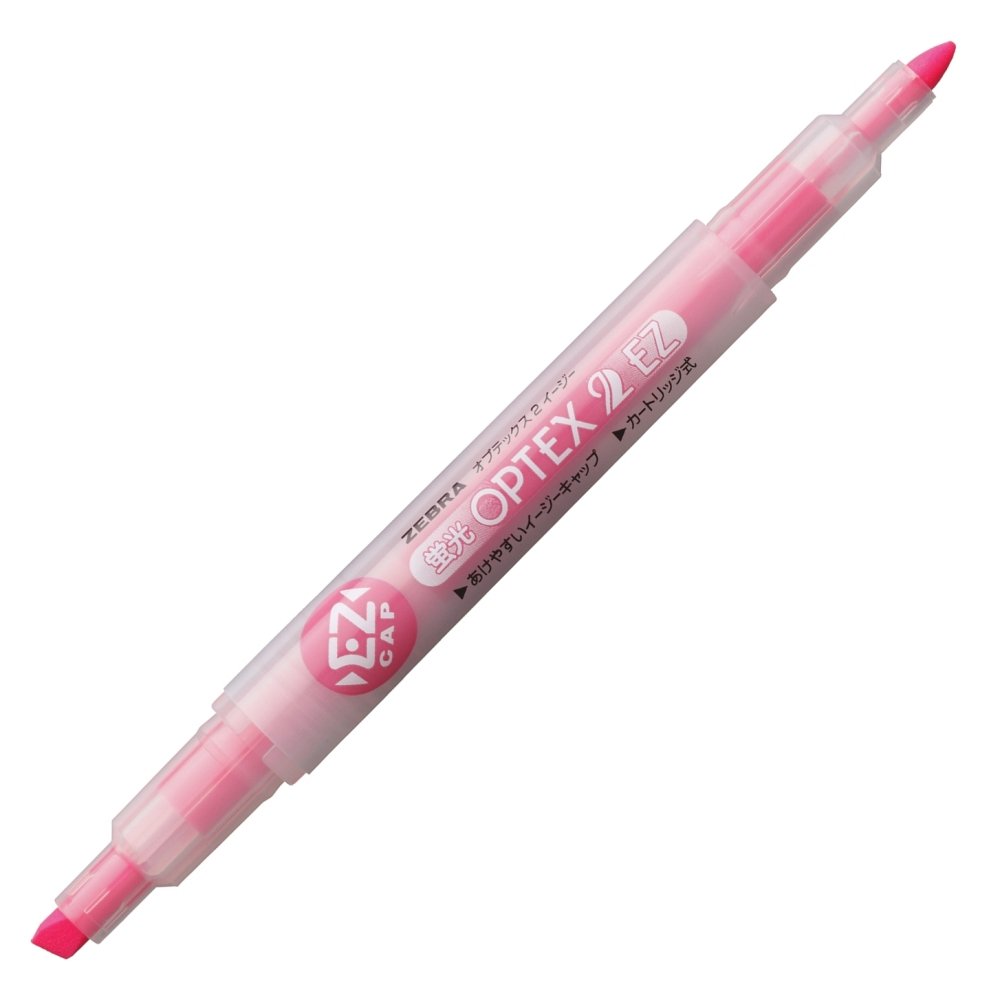 Amazon.com : Zebra Optex 2 EZ Pink Highlighter, 10 Count B