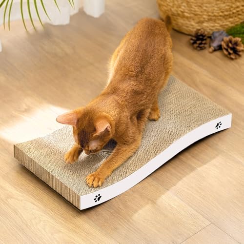 Conlun - Katzen Kratzbrett - Katzen Kratzpappe mit Premium-Kratztextur, langlebige Kätzchen Kratzmatte umkehrbar, 1er-Pack