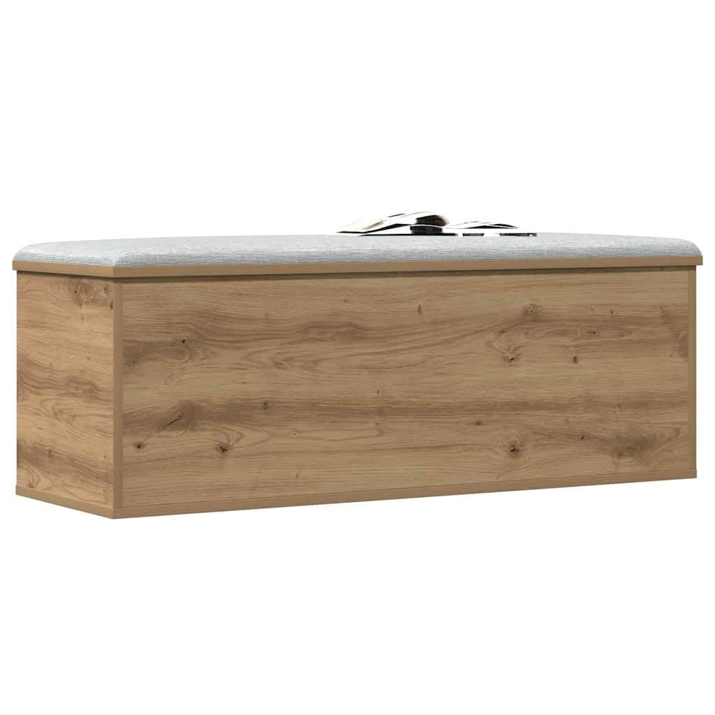 vidaXL Storage Box Artisan Oak 102 x 35 x 35 cm Engineered Wood, Living Room Storage, Rectangular Chest, Modern Organizer Box, Ample Space, Home Solution, Clutter-Free Utility