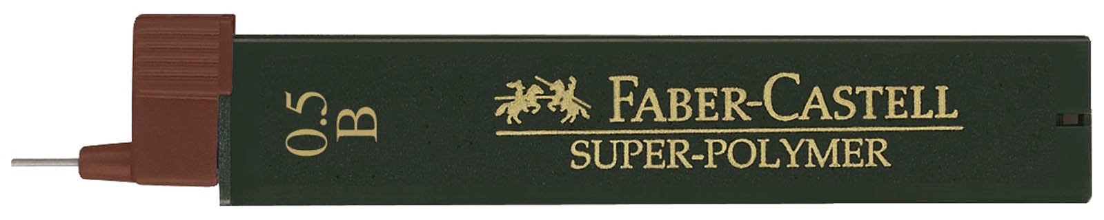 Faber-Castell Mine Sottili Super Polymer 0,5 mm B 12 Pezzi