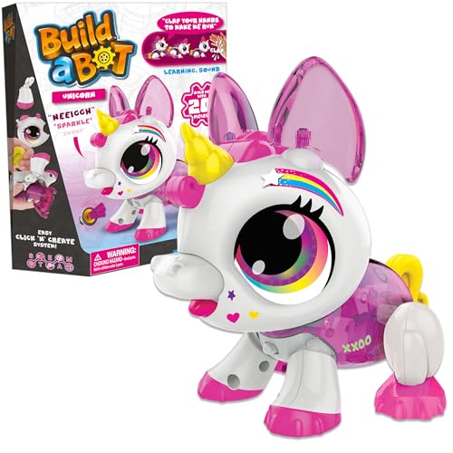 Goliath Build a Bot, Construye un Unicornio con Sonidos de BOT (12L), Kit de Robot Stem de más de 20 Piezas para niños, para Mayores de 4 años