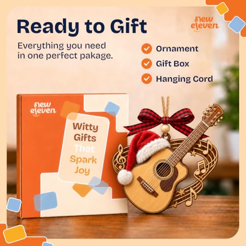 Image of Neweleven Guitar Gifts for Men Guitar Player Musicians Music Lover Ornament