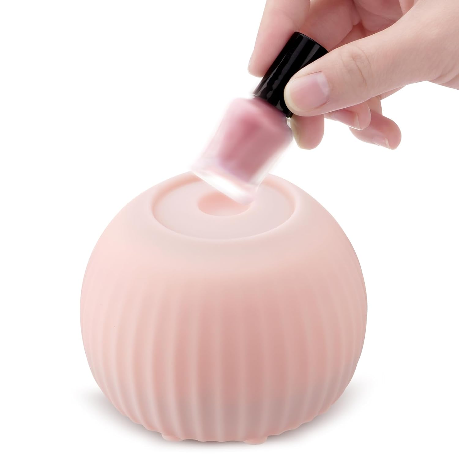 Mini Vortex Mixer, 5000RPM Paint Shaker with 100 Pcs Mixing Balls, for Miniature Nail Polish Eyelash Acrylic Lab, Pink, Newly Upgraded Motor