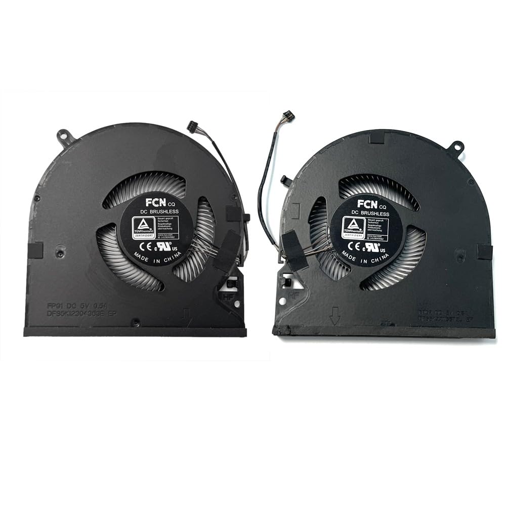 Gintai Ventola CPU + Ventola GPU Fan Cooling Fan Cooler per Razer Blade 15 Advanced RZ09-0409 RZ09-0421 5V