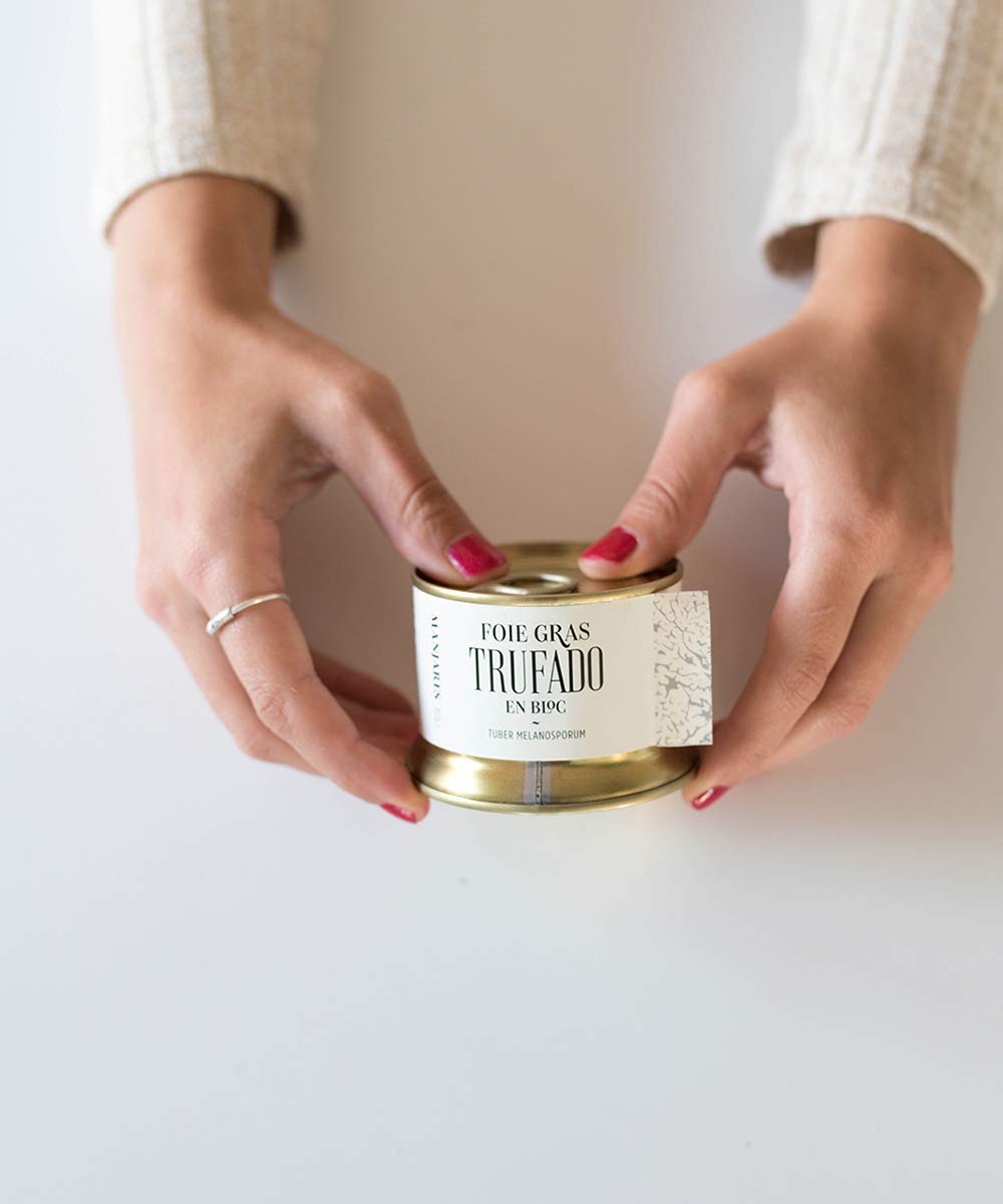 Bloc Foie Gras de Pato Trufado con Trufa Negra Tuber Melanosporum de Teruel España - Trufa de Invierno - 130 g