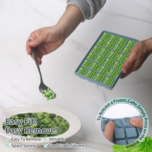 Moldes para congelador de silicona azul 2 pack miniatura 7