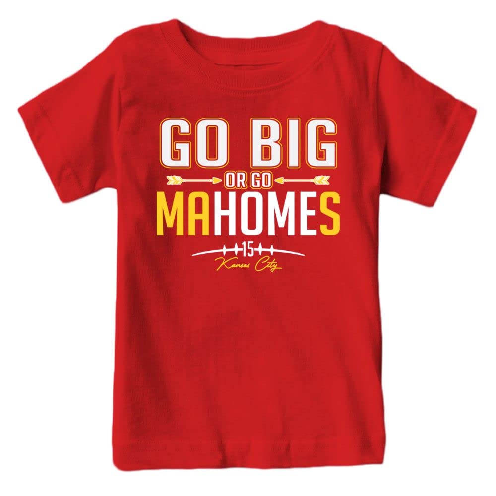 Xtreme Apparrel Go Big or Go Ma'homes Kid's T-Shirt for Football Fans
