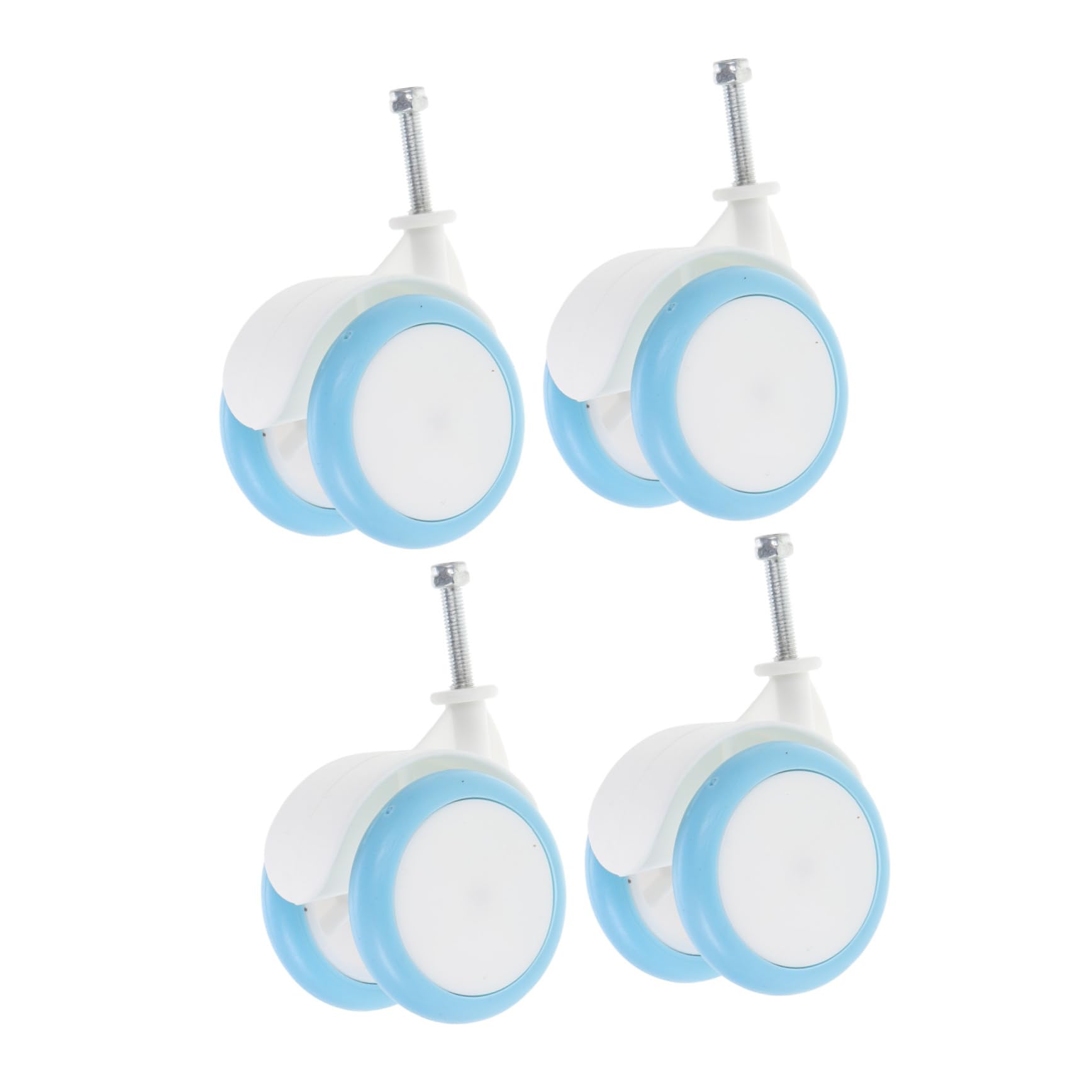 VICASKY 4pcs Replacement Wheels for Baby Cart Walker Universal Baby Cart Walker Accessories Plastic Rubber Wheels Baby Push Cart Wheel Replacement Infant Walker Wheels Parts