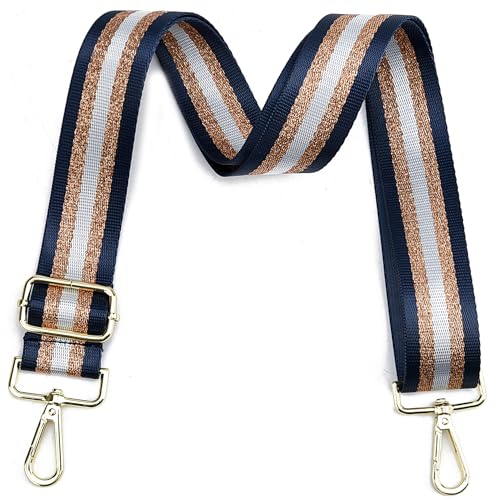 Image of LVYOUME Purse Strap Silver Hardware Wide Bag Straps Replacement Crossbody Adjustable Shoulder Strap for Purses