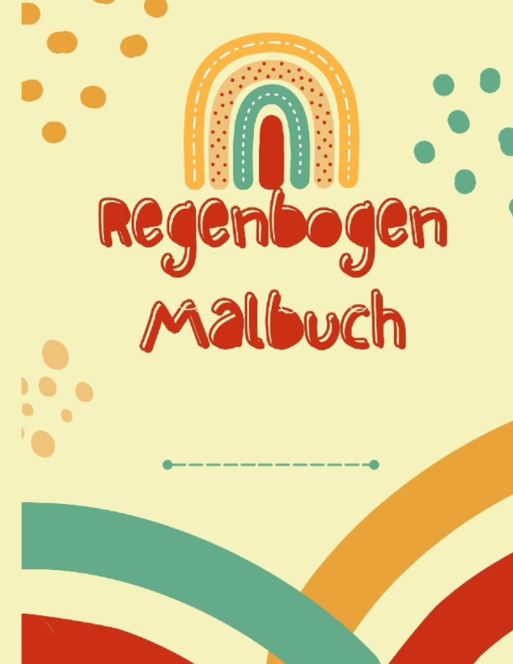 Regenbogen Malbuch-viele verschiedene Regenbogen Motive