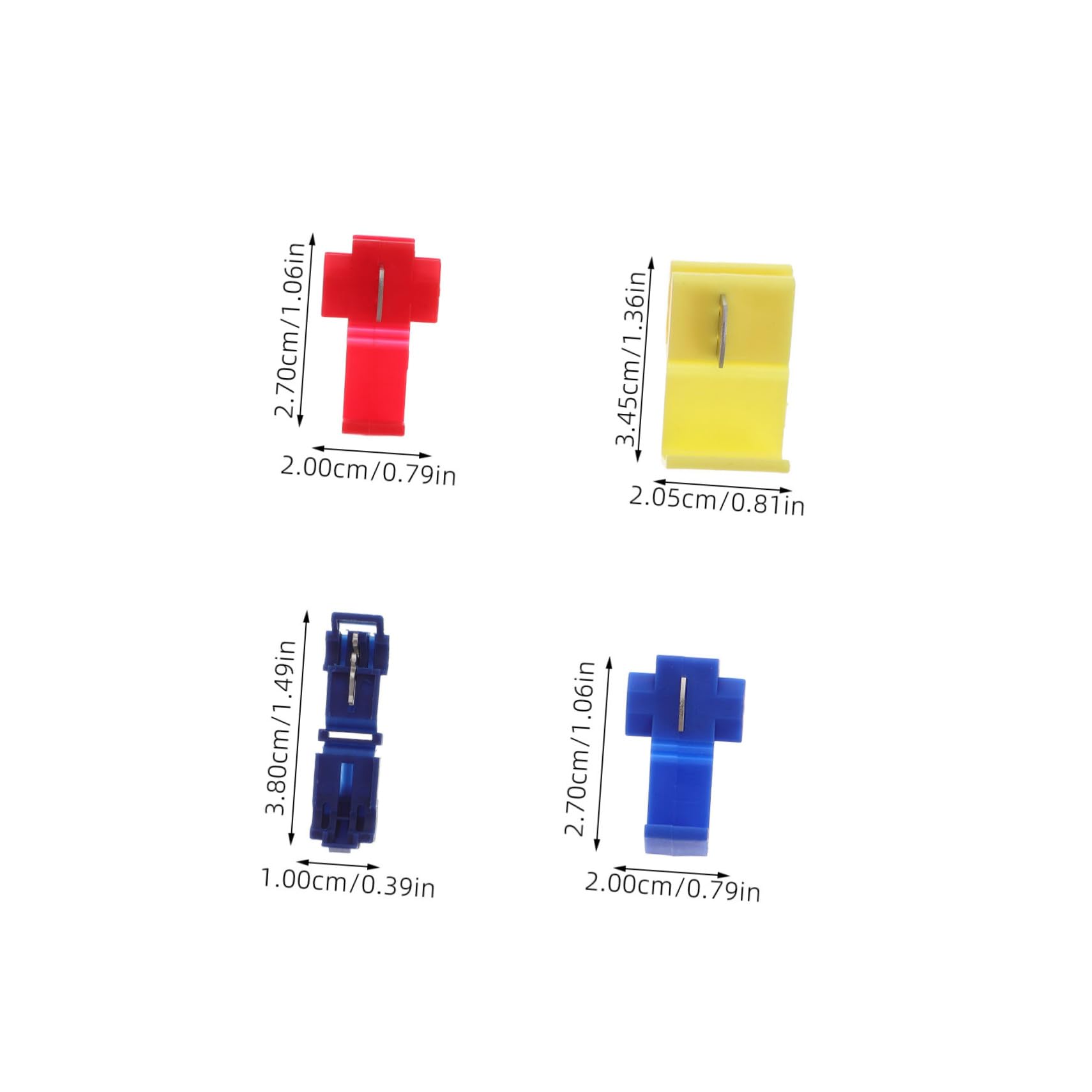 CHILDWEET Diy Essential: 65pcs Wire Connectors Kit t Tap Crimp Terminals for Quick Reliable Wiring in Home Industry