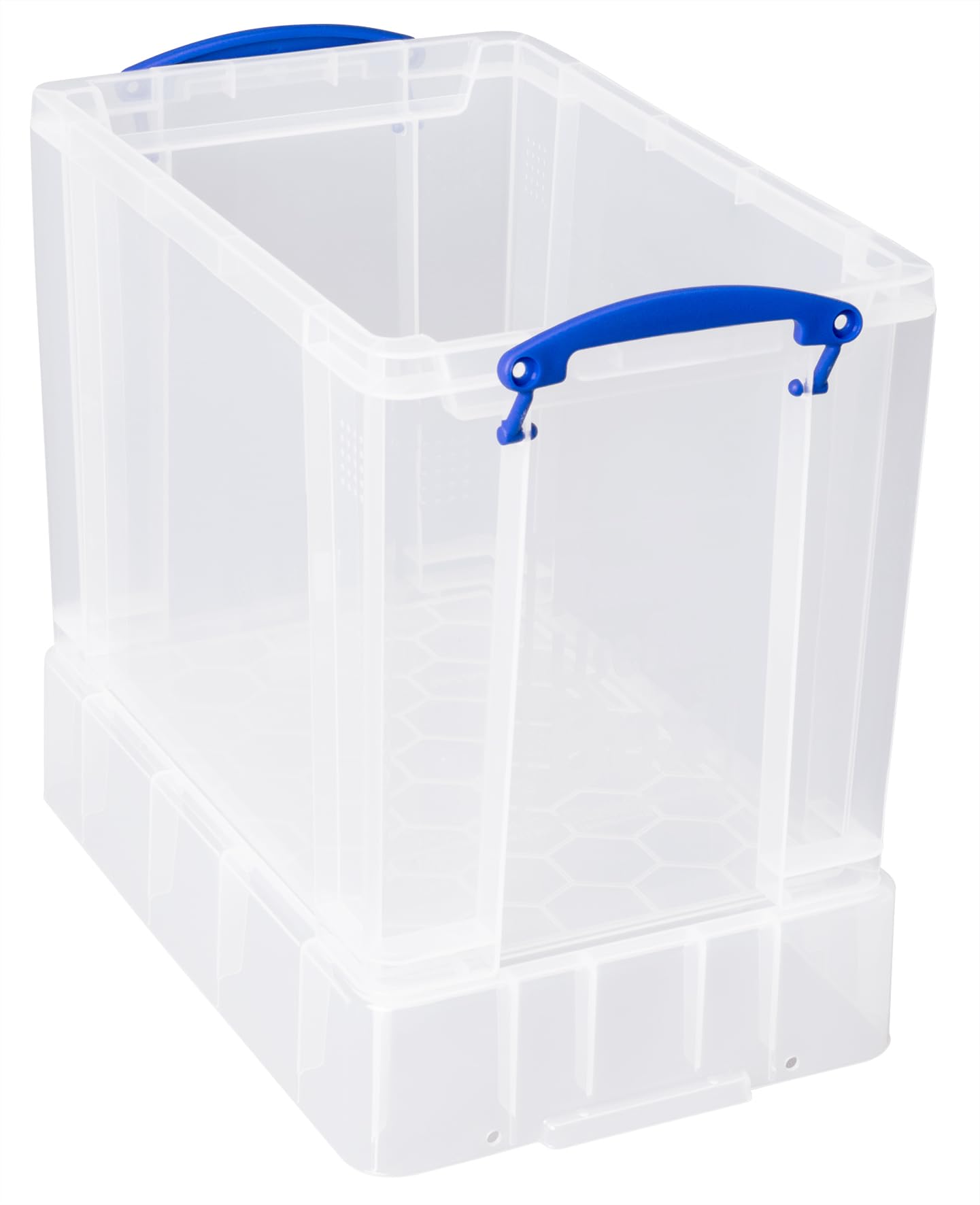 Naprawdę przydatne plastikowe pudełko do przechowywania, 19 l, z przezroczystą pokrywką XL (opakowanie 4 szt.)