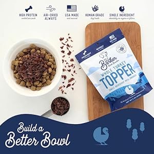   Beg-Barker-Turkey-Dog-Food-Toppers-for-Picky-Eaters-8-Ounce-Pack-of-1-Bowl-Booster-with-Whole-Turkey-Premium-Meal-Mixers-for-Dogs-Single-Ingredient-Human-Grade-Grain-Free