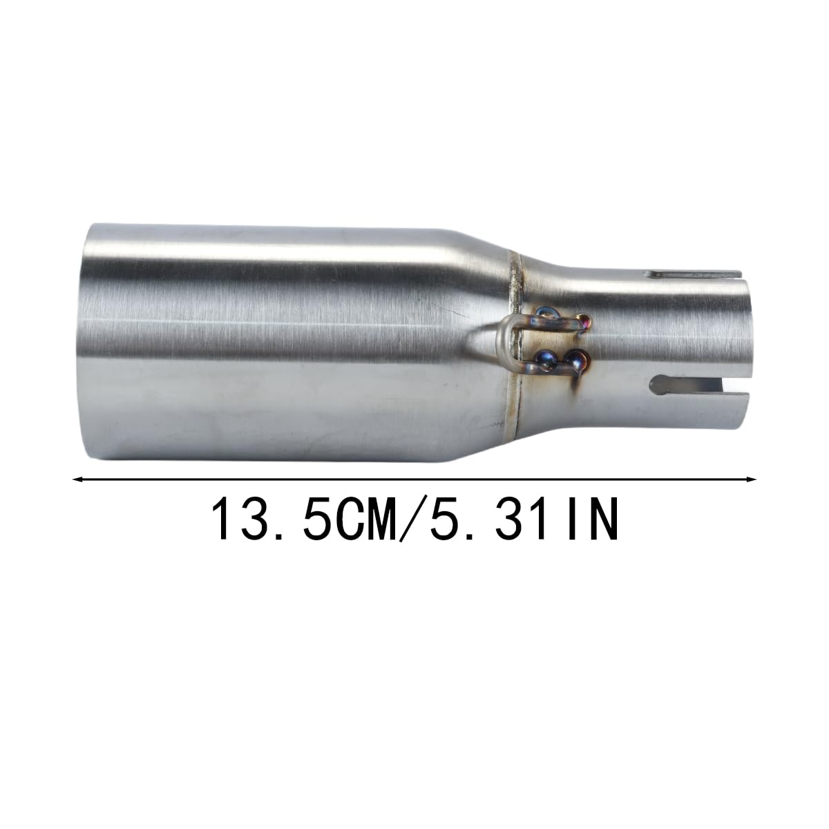 Ausi Connettore adattatore per tubo di collegamento centrale di scarico per moto 125 300 250 LT X10 da 32 mm di diametro interno a sezione di coda da 51 mm