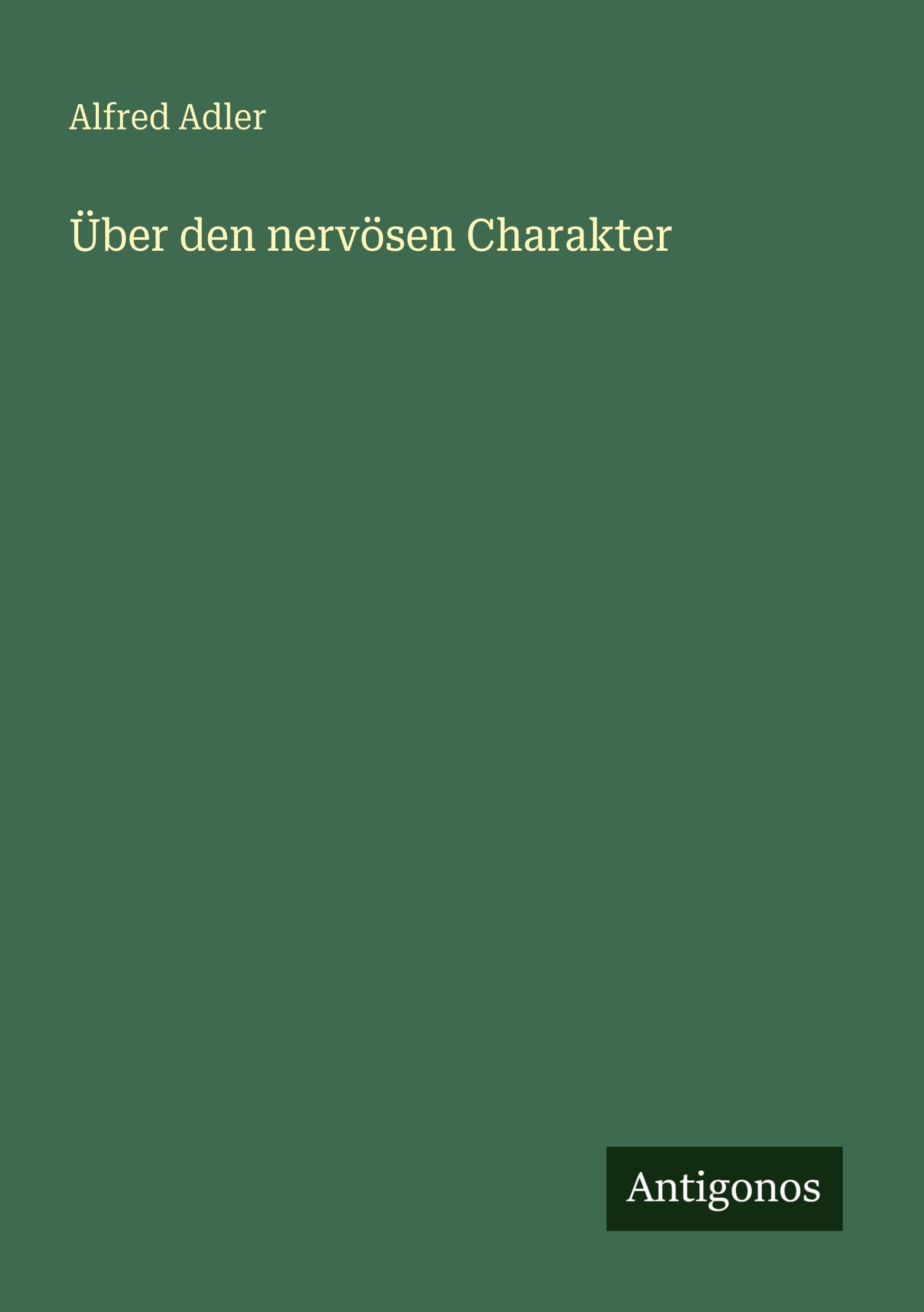 Über den nervösen Charakter