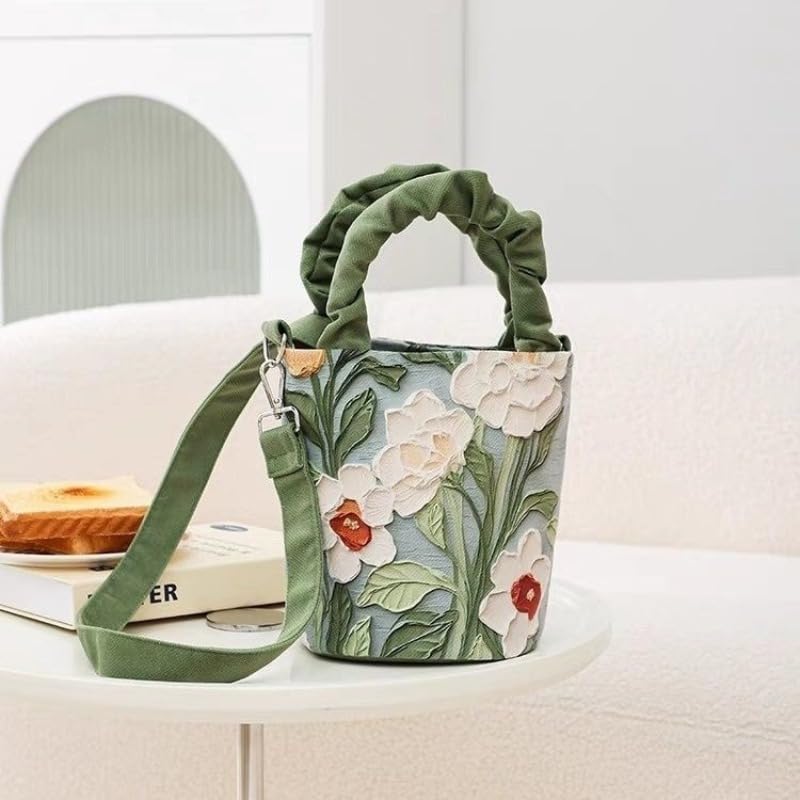 Bolso Bandolera Mujer con Diseño Floral Artístico miniatura 6