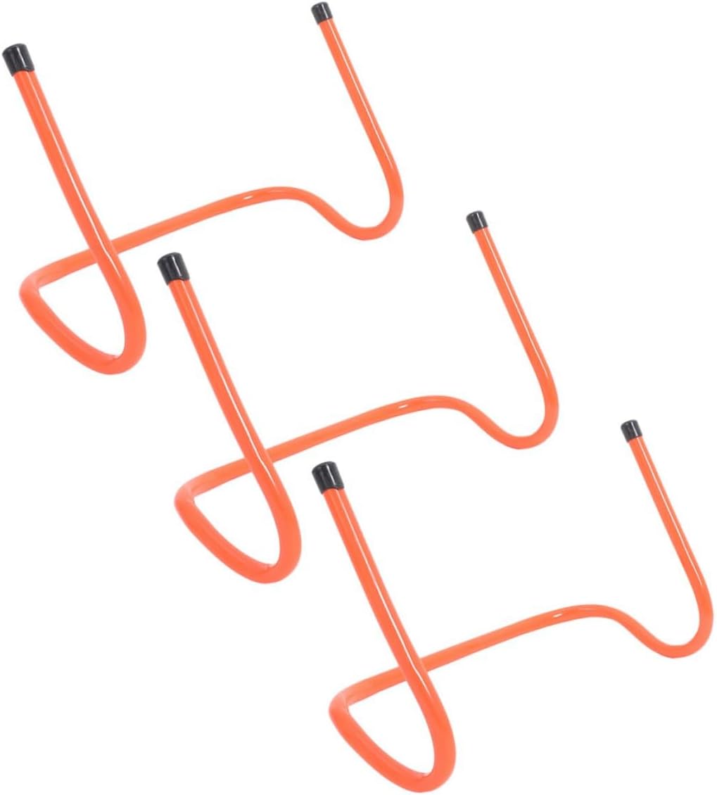 3pcs Plastic Agility Hurdles 15cm Height Soccer Speed Training Equipment for Youth Football Agility and Footwork Practice